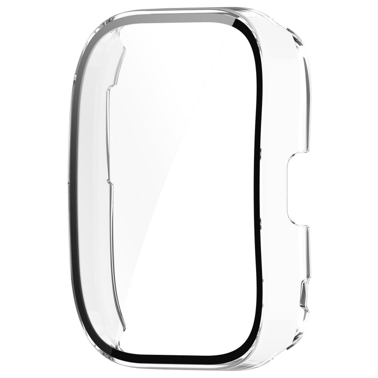 For Amazfit Bip 5 Tempered Film Integrated PC Watch Protective Case(Transparent)