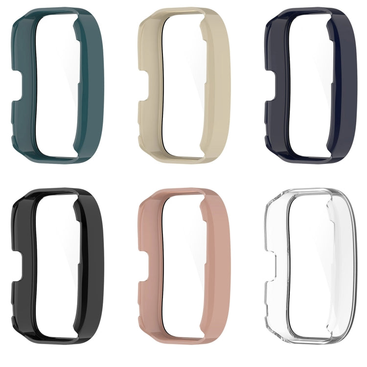 For Amazfit Bip 5 Tempered Film Integrated PC Watch Protective Case(Black)