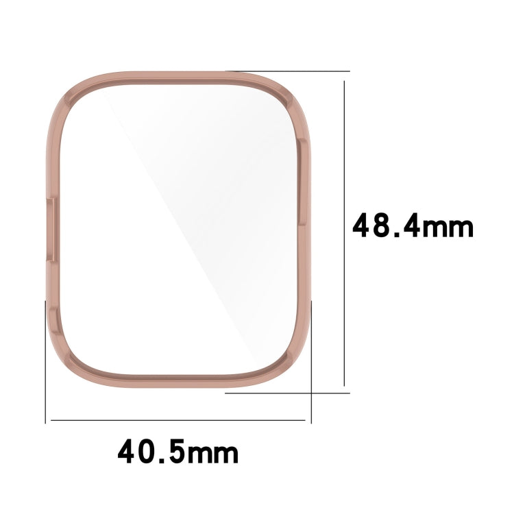 For Amazfit Bip 5 Tempered Film Integrated PC Watch Protective Case(Black)