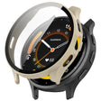 For Garmin Venu 3 PC + Tempered Film Integrated Watch Protective Case(Ivory White) - Watch Cases by PMC TechLife | Online Shopping South Africa | PMC TechLife | Buy Now Pay Later Mobicred