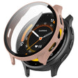 For Garmin Venu 3 PC + Tempered Film Integrated Watch Protective Case(Pink) - Watch Cases by PMC TechLife | Online Shopping South Africa | PMC TechLife | Buy Now Pay Later Mobicred