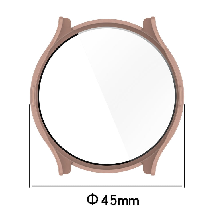 For Garmin Venu 3 PC + Tempered Film Integrated Watch Protective Case(Ivory White)
