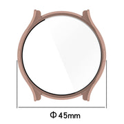 For Garmin Venu 3 PC + Tempered Film Integrated Watch Protective Case(Transparent)