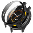For Garmin Venu 3S PC + Tempered Film Integrated Watch Protective Case(Black) - Watch Cases by PMC TechLife | Online Shopping South Africa | PMC TechLife | Buy Now Pay Later Mobicred