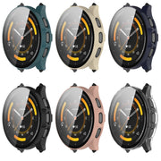 For Garmin Venu 3S PC + Tempered Film Integrated Watch Protective Case(Black)
