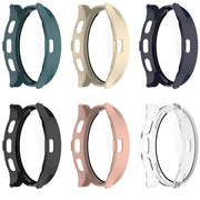 For Garmin Venu 3S PC + Tempered Film Integrated Watch Protective Case(Black)