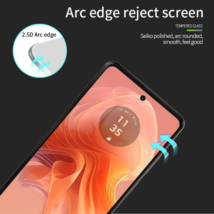 For Motorola Moto G04 MOFI 9H 2.5D Full Screen Tempered Glass Film(Black)