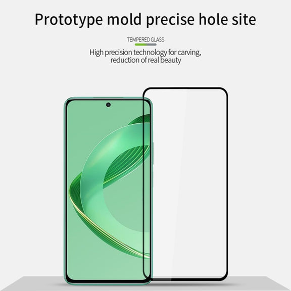 For Huawei nova 12 SE MOFI 9H 2.5D Full Screen Tempered Glass Film(Black)