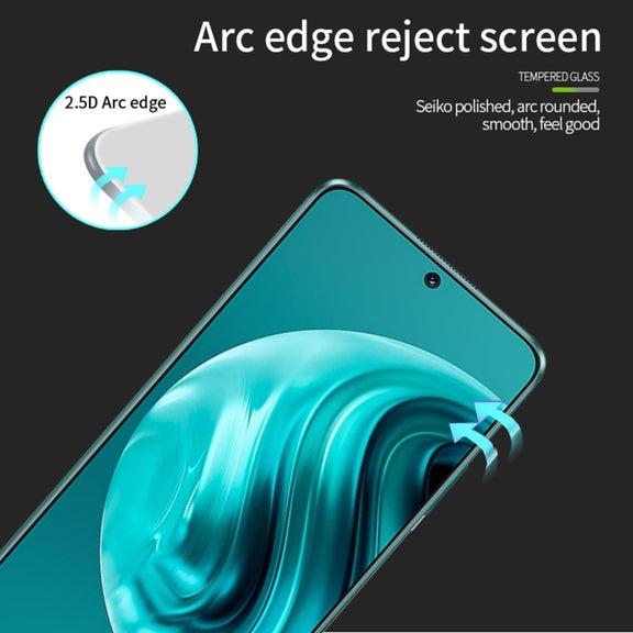 For Huawei nova 12i MOFI 9H 2.5D Full Screen Tempered Glass Film(Black)
