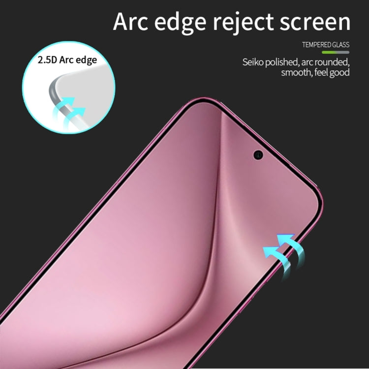 For Huawei Pura 70 MOFI 9H 2.5D Full Screen Tempered Glass Film(Black)