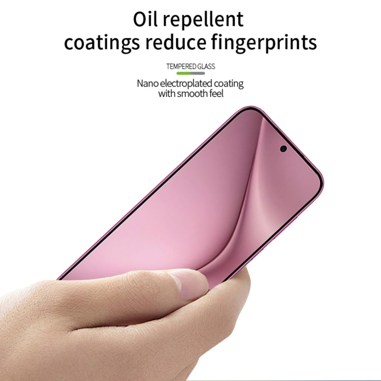 For Huawei Pura 70 MOFI 9H 2.5D Full Screen Tempered Glass Film(Black)