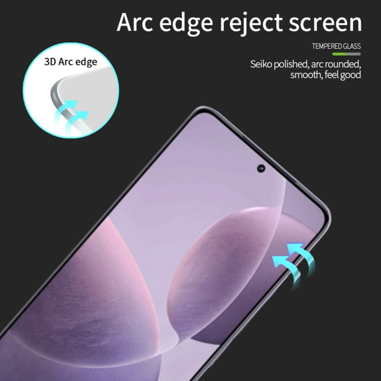For Xiaomi Redmi K70 / K70 Pro MOFI 9H 3D Explosion-proof Tempered Glass Film(Black)