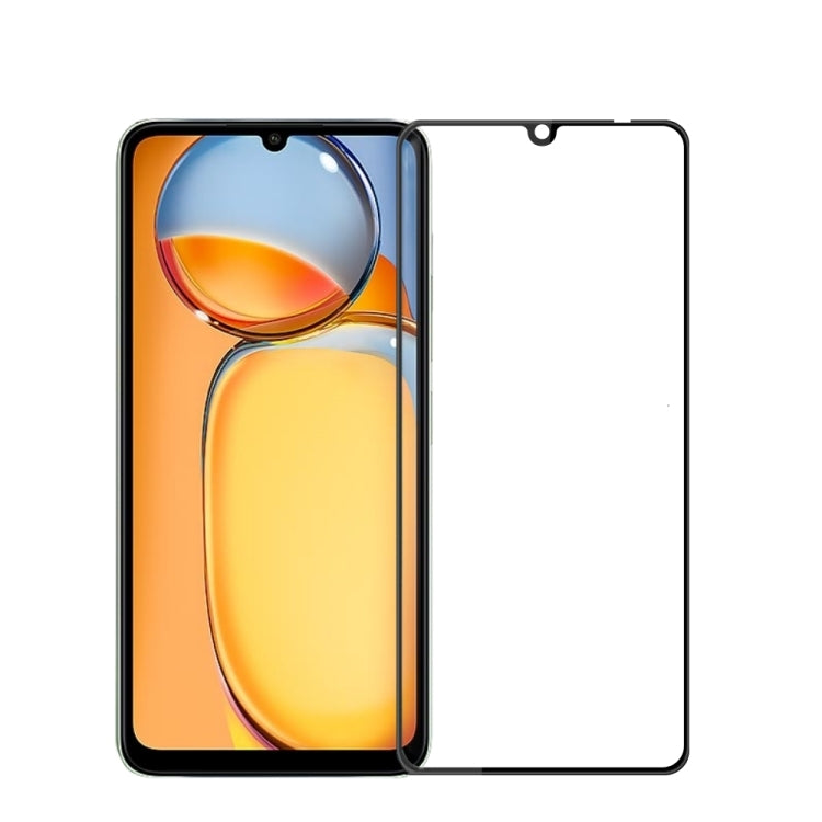 For Xiaomi Redmi 13C 4G / 5G MOFI 9H 3D Explosion-proof Tempered Glass Film(Black)