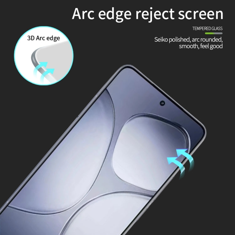 For Xiaomi Redmi K70 Ultra MOFI 9H 3D Explosion-proof Tempered Glass Film(Black)