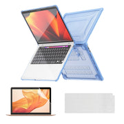 For MacBook Air 13.3 A2179/A2337 ENKAY Hat-Prince 3 in 1 Protective Bracket Case Cover Hard Shell with TPU Keyboard Film / PET Screen Protector, Version:US(Light Blue)