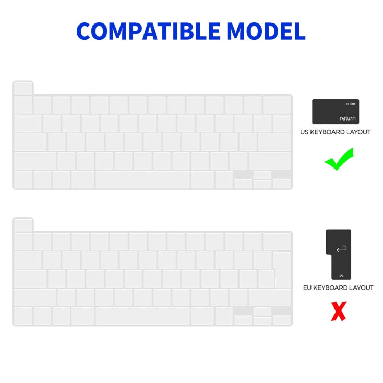 For MacBook Pro 13.3 A2251/A2289/A2338 ENKAY Hat-Prince 3 in 1 Protective Bracket Case Cover Hard Shell with TPU Keyboard Film / PET Screen Protector, Version:US(Light Blue)