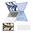 For MacBook Air 13.6 A2681 ENKAY Hat-Prince 3 in 1 Protective Bracket Case Cover Hard Shell with TPU Keyboard Film / PET Screen Protector, Version:US(Light Blue) - free shipping - PMC Jewellery - Order now!