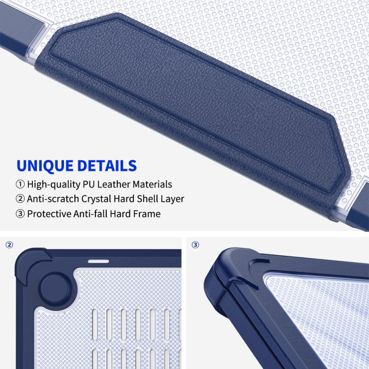 For MacBook Air 13.6 A2681 ENKAY Hat-Prince 3 in 1 Protective Bracket Case Cover Hard Shell with TPU Keyboard Film / PET Screen Protector, Version:US(Light Blue)