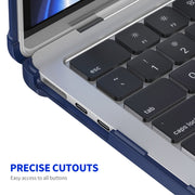 For MacBook Air 13.6 A2681 ENKAY Hat-Prince 3 in 1 Protective Bracket Case Cover Hard Shell with TPU Keyboard Film / PET Screen Protector, Version:US(Light Blue)
