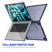 For MacBook Air 15.3 A2941 ENKAY Hat-Prince 3 in 1 Protective Bracket Case Cover Hard Shell with TPU Keyboard Film / PET Screen Protector, Version:US(Black)