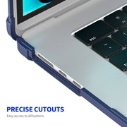For MacBook Air 15.3 A2941 ENKAY Hat-Prince 3 in 1 Protective Bracket Case Cover Hard Shell with TPU Keyboard Film / PET Screen Protector, Version:US(Black)
