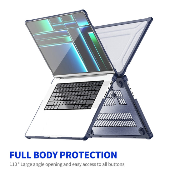 For MacBook Pro 14.2 A2442/A2779 ENKAY Hat-Prince 3 in 1 Protective Bracket Case Cover Hard Shell with TPU Keyboard Film / PET Screen Protector, Version:EU(Pink)