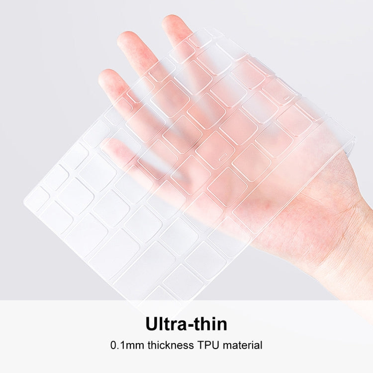 For MacBook Pro 14.2 A2442/A2779 ENKAY Hat-Prince 3 in 1 Protective Bracket Case Cover Hard Shell with TPU Keyboard Film / PET Screen Protector, Version:EU(Light Blue)