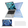 For MacBook Air 15.3 A2941/M3 2024 A3114 ENKAY Hat-Prince 3 in 1 Protective Bracket Case Cover Hard Shell with TPU Keyboard Film / PET Screen Protector, Version:EU(Light Blue) - free shipping - PMC TechLife - Order now!