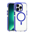 For iPhone 13 Pro Max Dual-color MagSafe TPU Hybrid Clear PC Shockproof Phone Case(Blue) - free shipping - PMC TechLife - Order now!