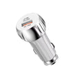 YSY-310PD 38W PD20W USB-C + QC3.0 18W USB Dual Port Fast Car Charger(White) - Car Charger by PMC TechLife | Online Shopping South Africa | PMC TechLife | Buy Now Pay Later Mobicred