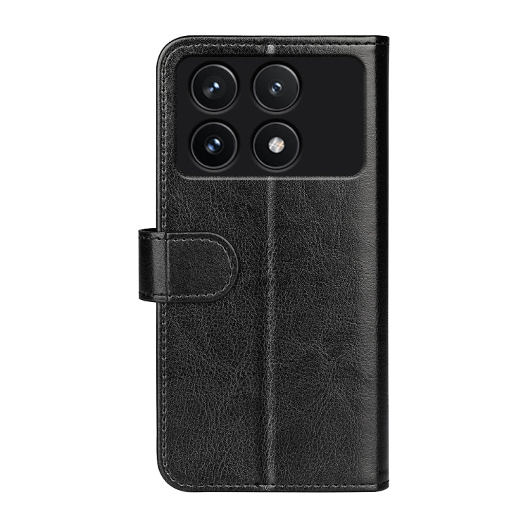 For Xiaomi Redmi K70 R64 Texture Horizontal Flip Leather Phone Case(Black)