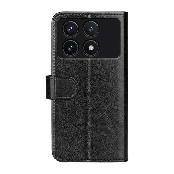 For Xiaomi Redmi K70 R64 Texture Horizontal Flip Leather Phone Case(Black)