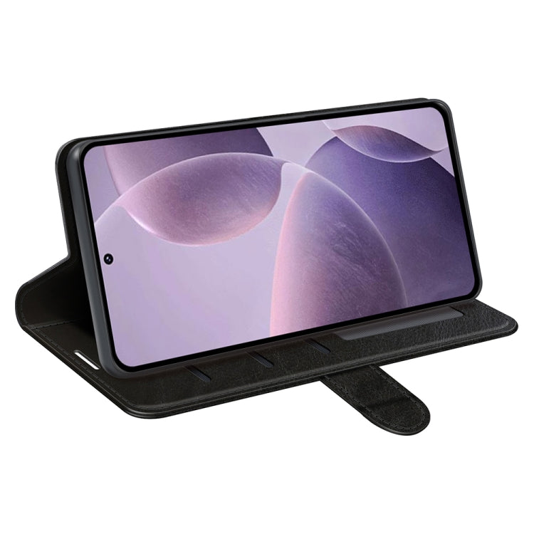For Xiaomi Redmi K70 R64 Texture Horizontal Flip Leather Phone Case(Black)