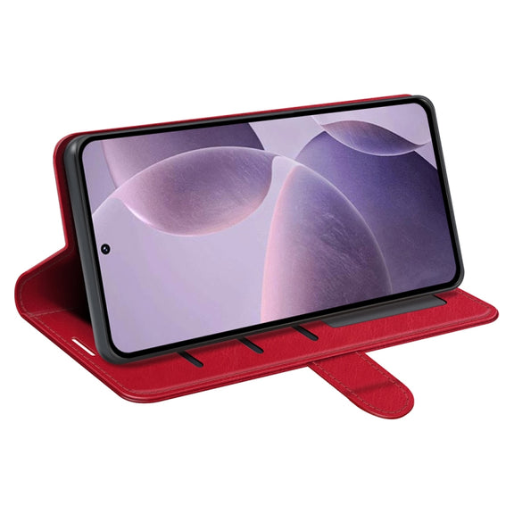For Xiaomi Redmi K70 R64 Texture Horizontal Flip Leather Phone Case(Red)