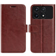 For Xiaomi Redmi K70 R64 Texture Horizontal Flip Leather Phone Case(Brown) - free shipping - PMC Jewellery - Order now!