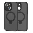 For iPhone 15 Plus 360 Magsafe Ring Holder TPU Hybrid PC Phone Case(Green) - iPhone 15 Plus Cases by PMC TechLife | Online Shopping South Africa | PMC TechLife