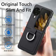 For OPPO Find N3 Flip Litchi PU Diamond-encrusted Ring Phone Case(Black)