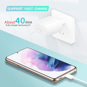 M135 PPS / PD 45W USB-C / Type-C Port Fast Charger with 5A Type-C to Type-C Cable, AU Plug(Black)