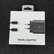 M135 PPS / PD 45W USB-C / Type-C Port Fast Charger with 5A Type-C to Type-C Cable, AU Plug(Black)