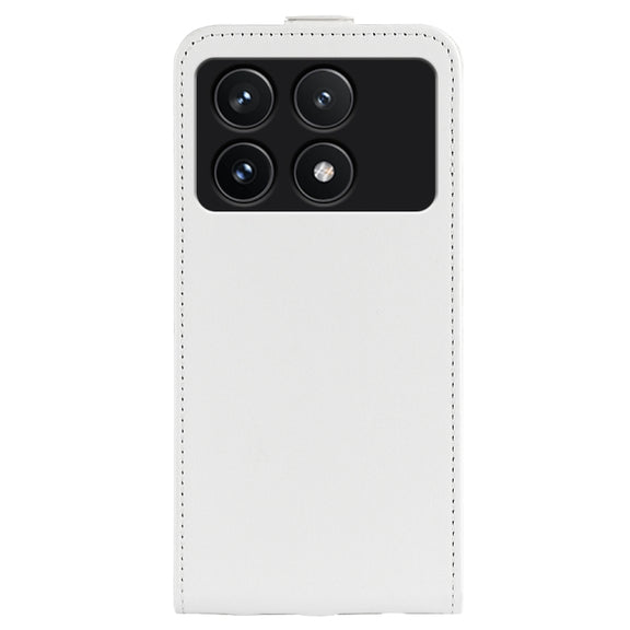 For Xiaomi Redmi K70 R64 Texture Single Vertical Flip Leather Phone Case(White)