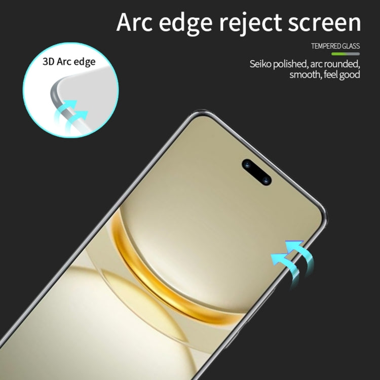 For Huawei nova 12 Pro / 12 Ultra MOFI 9H 3D Hot Bending Tempered Glass Film(Black)