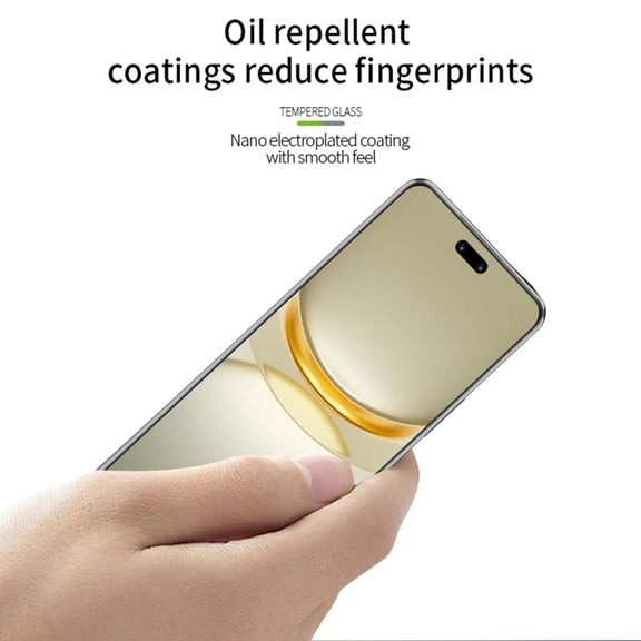 For Huawei nova 12 Pro / 12 Ultra MOFI 9H 3D Hot Bending Tempered Glass Film(Black)