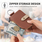 For OPPO Find N3 Flip Vertical Flip Zipper Wallet Ring Leather Phone Case(Brown)