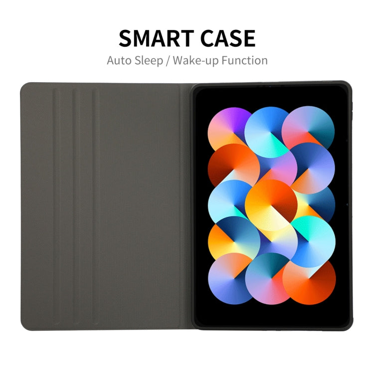 For Redmi Pad SE 11.0 ENKAY Leather Stand Smart Tablet Case(Red)
