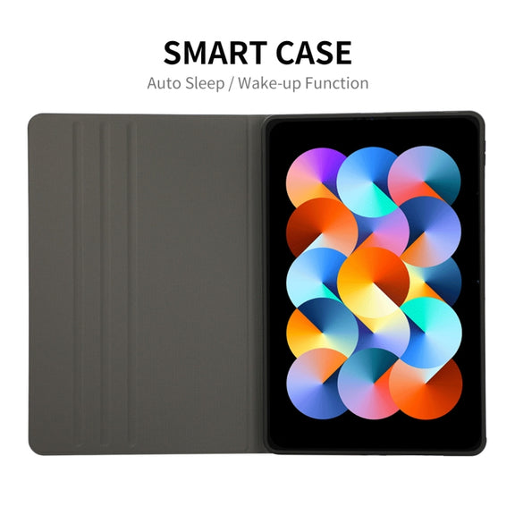 For Redmi Pad SE 11.0 ENKAY Leather Stand Smart Tablet Case(Gold)