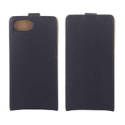For iPhone 16e Vertical Flip Leather Phone Case with Card Slot(Black)