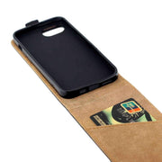 For iPhone 16e Vertical Flip Leather Phone Case with Card Slot(Black)