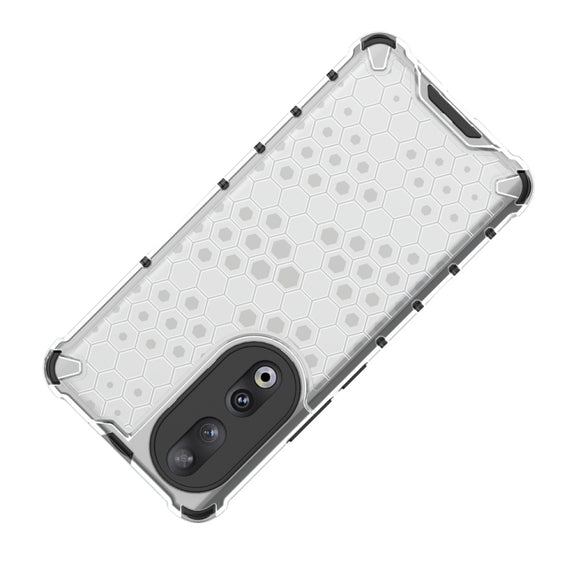 For Honor 90 Shockproof Honeycomb Phone Case(Black)