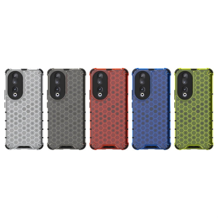 For Honor 90 Shockproof Honeycomb Phone Case(Black)