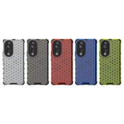 For Honor 90 Shockproof Honeycomb Phone Case(Black)